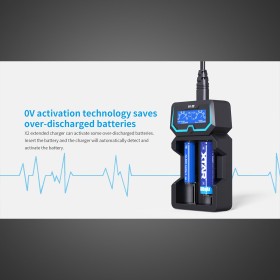 XTAR X2 extended - Chargeur d'accu 2 slots