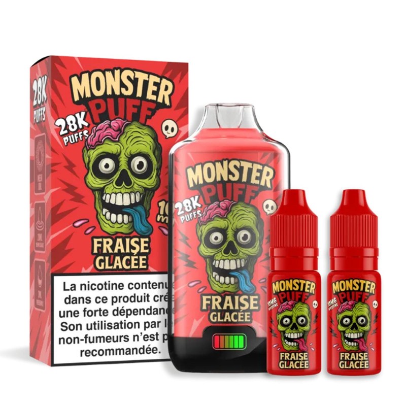 Fraise glacée - Kit MONSTER PUFF 28K